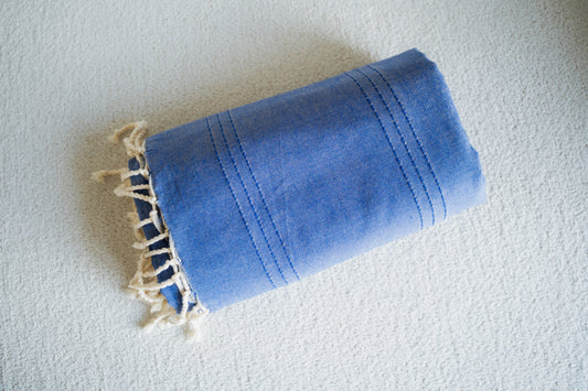 Maxi Fouta Bleue - multi-usages